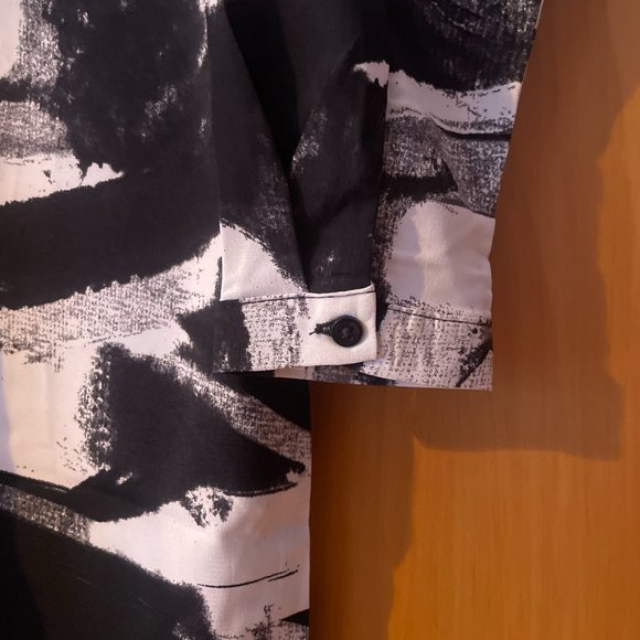 JDY Shirt Dress Black and White sz. 34 - Picture 8 of 11